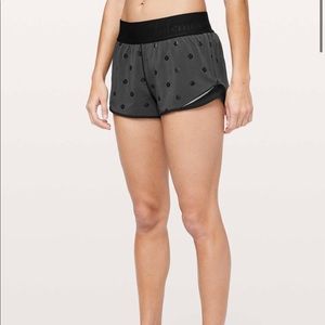 Lululemon special edition logo shorts hotty hot